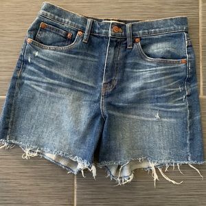 Madewell High Rise Denim Shorts